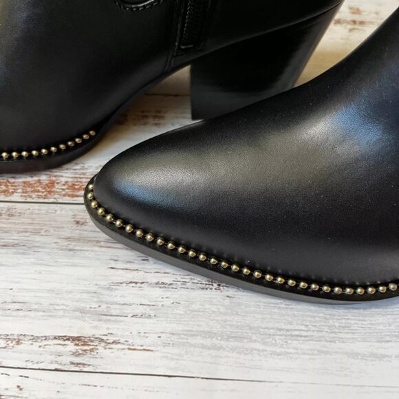 NWB Coach Pell Leather Bootie Black Size 7B - Picture 5 of 8